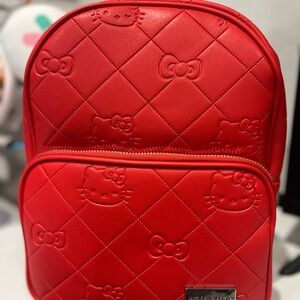 Hello Kitty Red Quilted Backpack